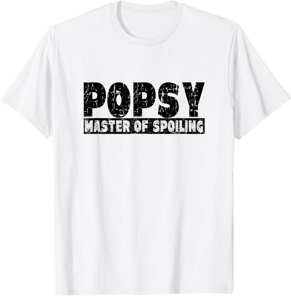 Mens Popsy Master of Spoiling - Funny Mens Saying for Grandpas T-Shirt Unisex T-Shirt L