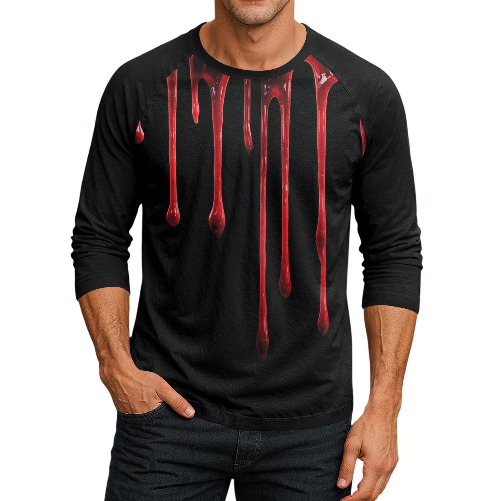 

Мужской топ-футболка с круглым вырезом и рукавами-плунжерами M винный