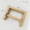 Wooden Toilet Paper Roll Rack Non-drilled Natural Bamboo Toilet Paper Roll Holder Ecological Toilet Paper Dispenser