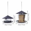 Feeding Tool Folding Hanging Bird Feeder Waterproof Large Capacity Wild Bird Feeders Bite Resistant Bird Food Dispenser Patio