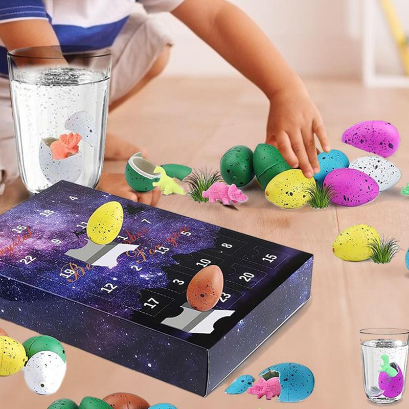 Halloween Advent Calendar | Toy Dinosaur Eggs Advent Calendar | 24 Days Halloween Countdown Calendars for Halloween Christmas