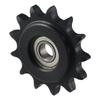 10mm Bore 1/2" Pitch Chain Idler Sprocket Bearing Circlip for ISO 08B Chains Machinery Transmission