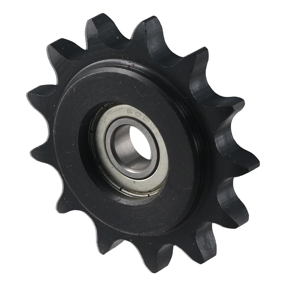 10mm Bore 1/2" Pitch Chain Idler Sprocket Bearing Circlip for ISO 08B Chains Machinery Transmission