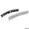 1Pc use on Tracker vehicles customizable English label for the rear cargo compartment door ABS 3D lettering sticker