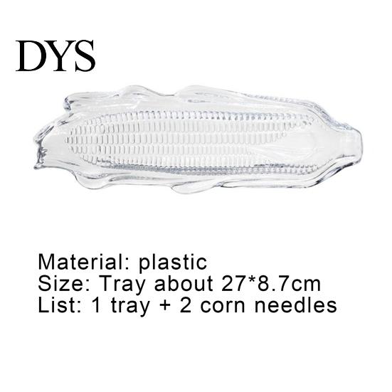 Vegetable Corn Trays Anti-scalding Wear-resistant Plastic Dishes Cob Dinnerware Sets for Family Preservation