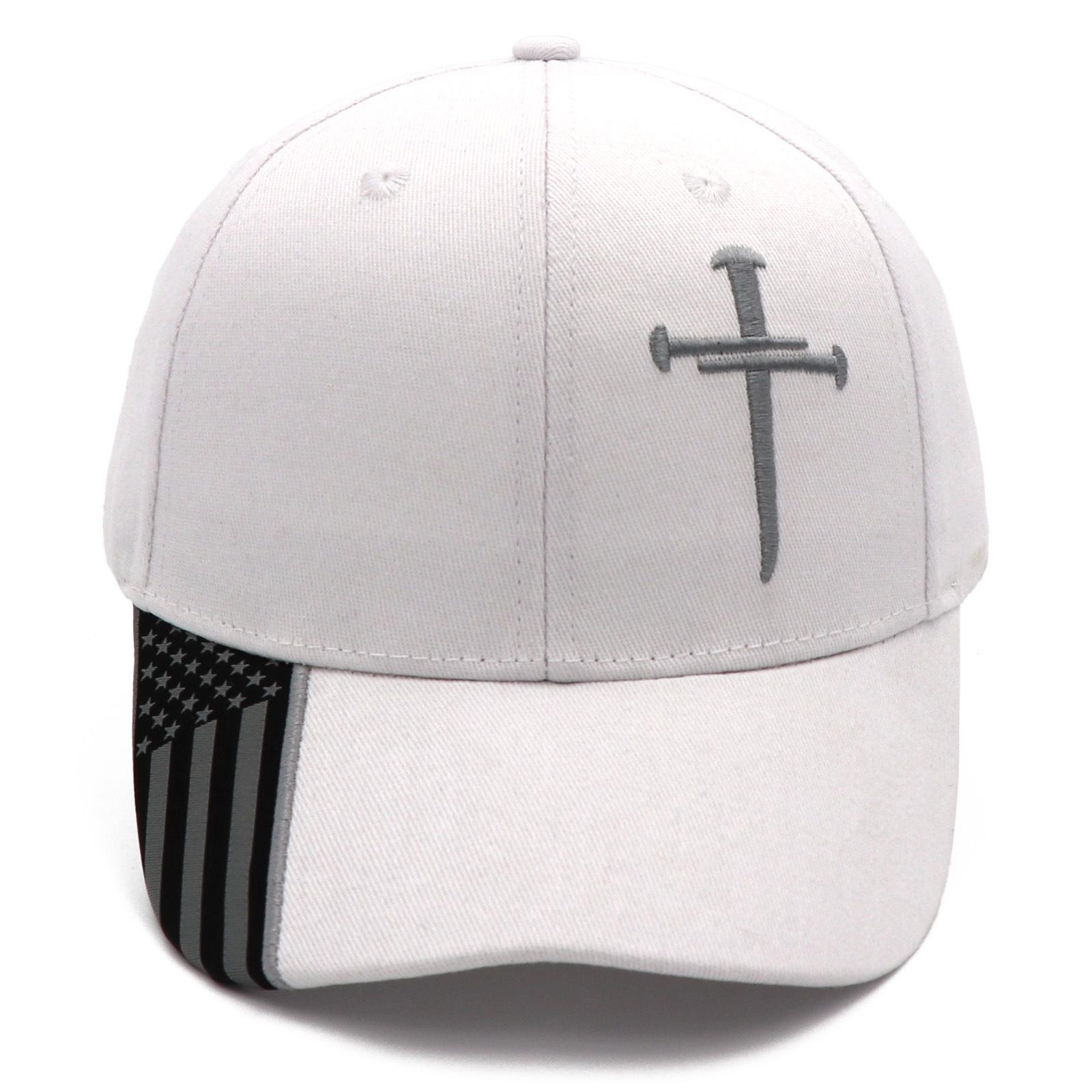 Charlie Kirk Cross Flag Embroidered Unisex Baseball Cap Adjustable