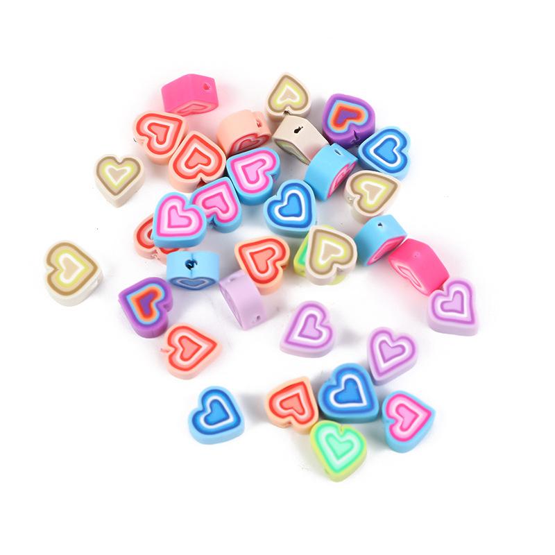 Diy Polymer Clay Soft Ceramic Beads, Round Soft Ceramic Beads Handmade Jewelry Accessories