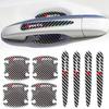 4 stücke Auto Türgriff Anti Scratch Aufkleber Carbon Faser Sport Schutz Aufkleber Dekor Aufkleber Auto Exterior Styling Zubehör