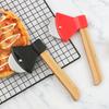 Creative Pizza Roller, Axe Shaped Bamboo Handle Pizza Cutters & Wheels Baking Cutter, Kitchen Small Tool