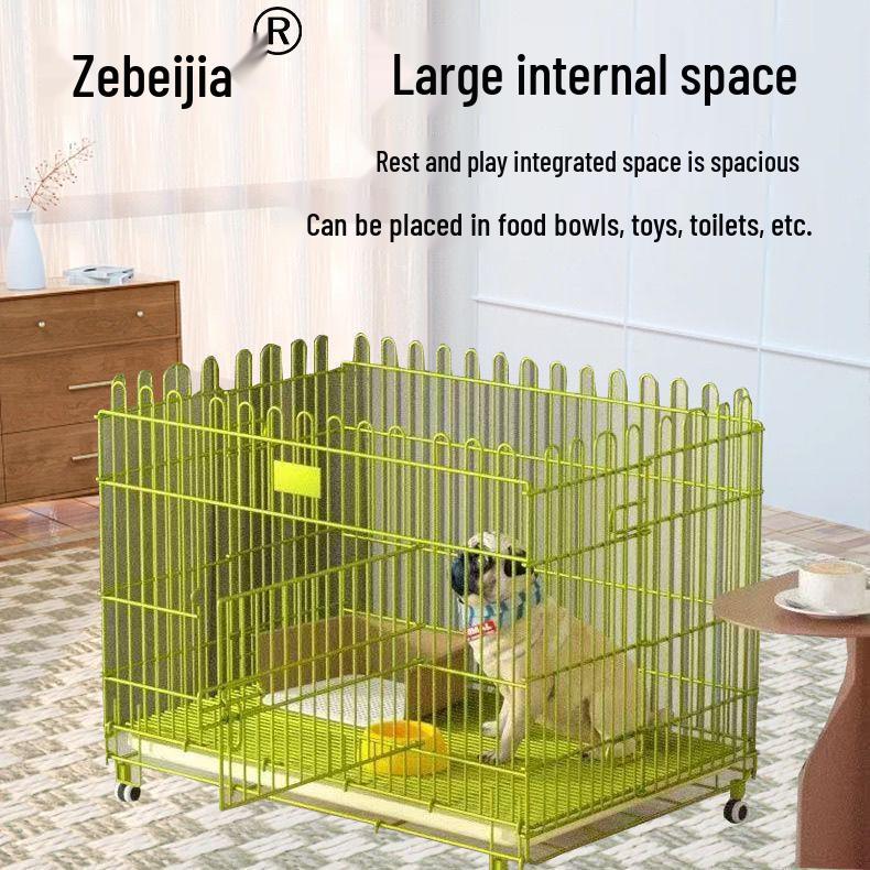 Nano Folding Indoor Dog and Small Pet Cage with Display Table