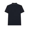 FILA Solid Color Simple Business Commuting Versatile Short Sleeve Polo Men polo Legendary-Blue F51M431103BNV