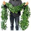 Plastic Artificial Ivy Vines Green Leaves Artificial Ivy Garlan  Wedding Party Decor