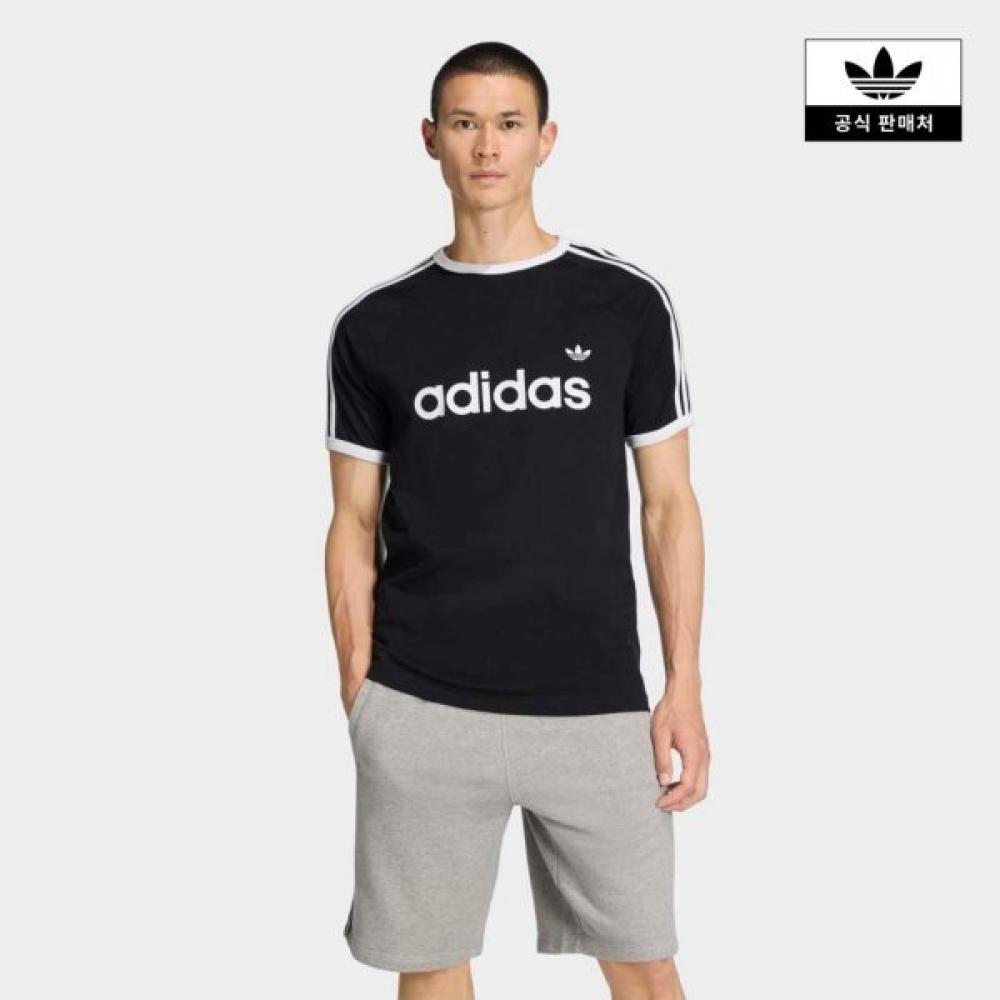 

Adidas 3 STripe Slim Ringer T shirT Kf0417 KF0417/S