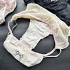Ladies Summer Sexy Cute High Split Satin Ice Silk Triangle Panties
