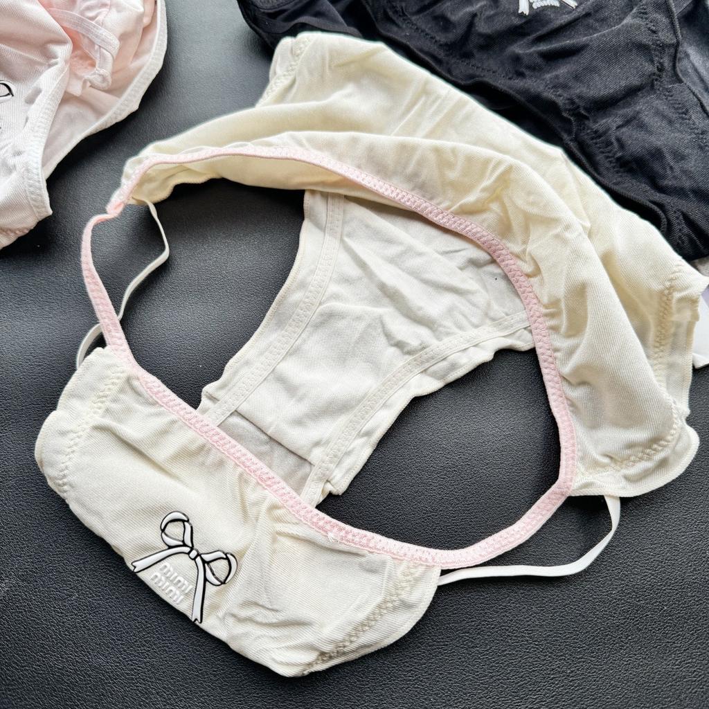 Ladies Summer Sexy Cute High Split Satin Ice Silk Triangle Panties