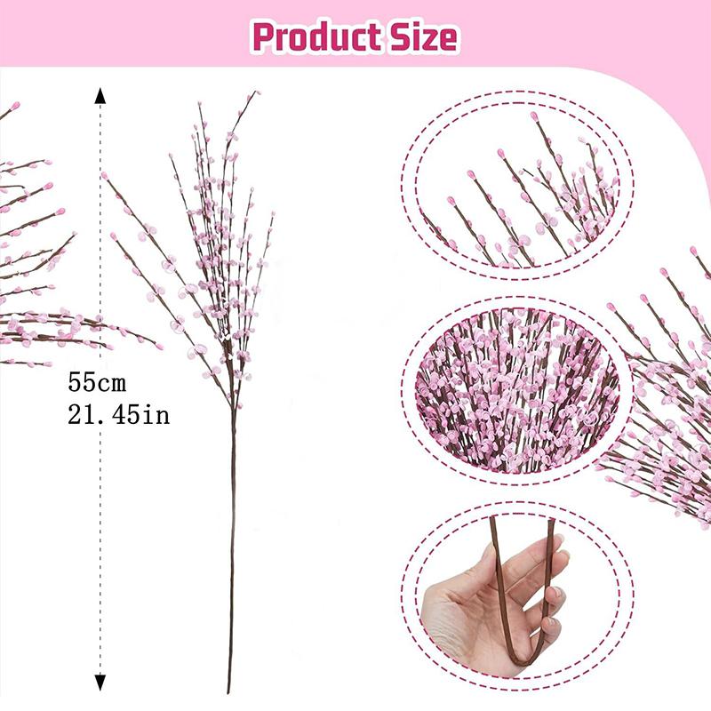 55CM Artificial Jasmine Flower Artificial Flower Art Jasmine Plant Branches Suitable for Home Office DIY Wreath Wedding Ornament