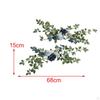 2pcs Wedding Aisle Chair Decorations, Artificial Rose Floral Back Flower Pew Flowers