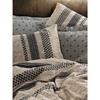 Parure de lit - 1 housse de couette 220 x 240 cm + 2 taies d'oreiller 60 x 60 cm - 100% coton renforcé - Brun