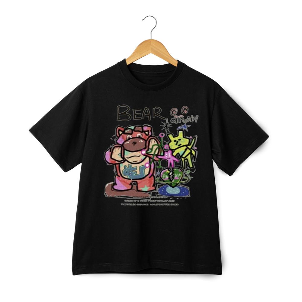 

Sketch Bear Dream Dream T-shirt - Cute Drawing Plants Animal Tee Unisex T-Shirt S