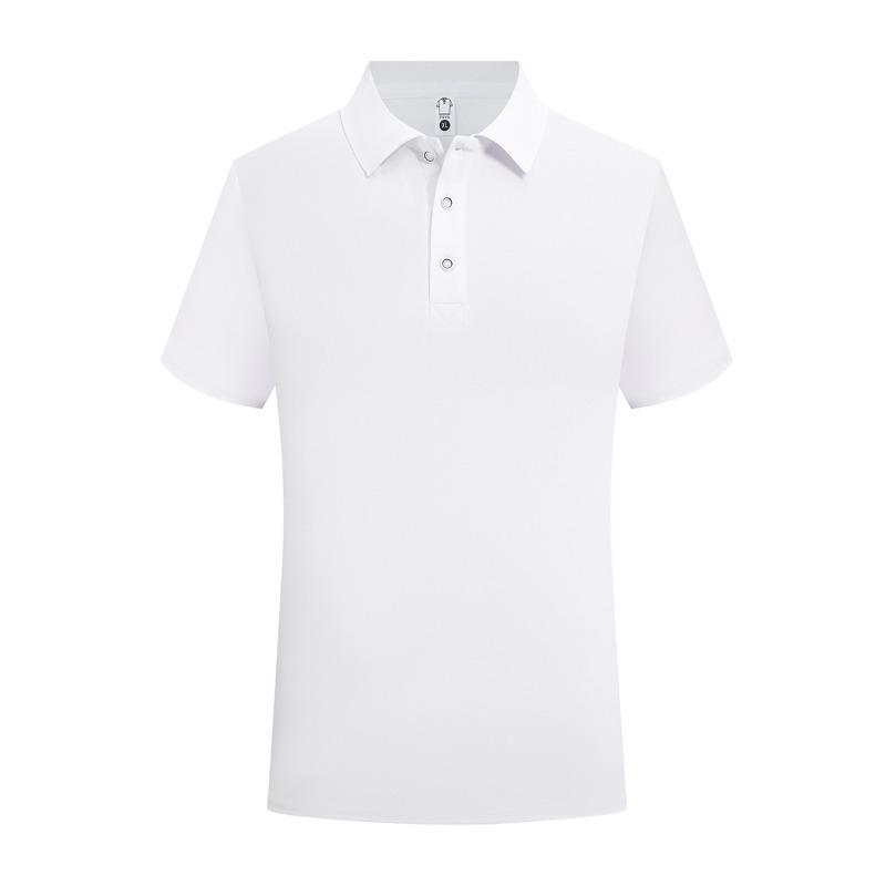 New Solid Color Lapel Summer Men's Fashion Business Casual POLO Shirt Short-sleeved Top