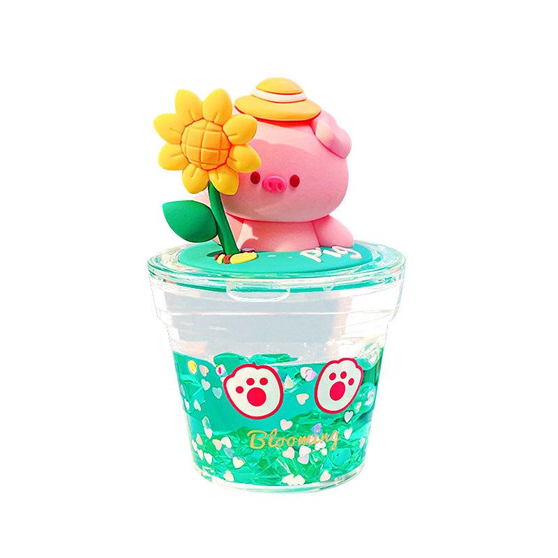 Cute Pet Tiantuan Potted Plant Oil Ornament Men'S And Women'S Trend Car Ornament Creative Home Desktop Decoration Small Gifts
