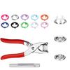400/800PCS Plier Tool Colored Metal Buttons Snap Sewing Button Thickened Snap Fastener Kit DIY Craft Supplies Bag Clothe
