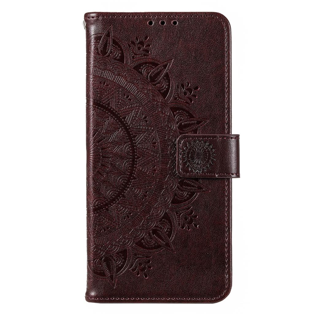 For Motorola Moto G73 5G Imprinted Mandala Flower Pattern Phone Case Wallet Stand Phone Cover Shell