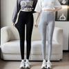 Women's Modal High-Waisted Leggings, Nine-Tenths Length, Skinny Fit, Plus Size, High Stretch, Slimming Yoga Pants for Spring/Summer.