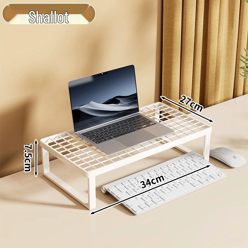 Cooled Laptop & Monitor Stand: Ergonomic Desk Riser with Suspended Bracket for Home Office