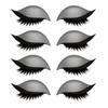 Yousheng 1/2/3/4/5 Pairs Lazy Eye Shadow Eyelash Patch 2-in-1 Eyeshadow Eyelashes Makeup Stickers Reusable Eye Makeup Stickers with False Lashes