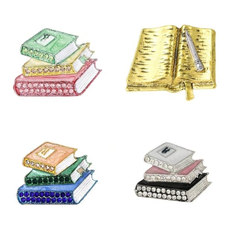 Solidna emaliowana broszka z cyrkoniami i błyszczącymi kamieniami zapewniająca trwały kolor i blask w akcesoriach