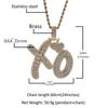Collar con colgante de letra XO de amor Gumeng de hip-hop, tendencia de personalidad para hombres y mujeres, collar de pareja, se envía una pieza en nombre de otros.