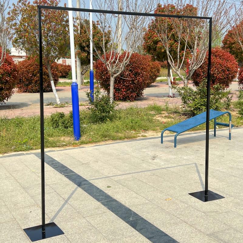 Gold Wrought Iron Square Arch Telescopic Shelf Wedding Stage Decoration