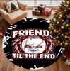 Bride of Chucky Pattern Round Rug, Indoor/Outdoor Mat, for Picnic, Gameroom, Bedroom, Office, Living Room, Home Decor Carpet, Birthday Gift