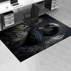 Black Swan Chair Mat: Office Carpet for Home Decor, Large Rug for Sofa and Bedroom, Gift for Any Room
