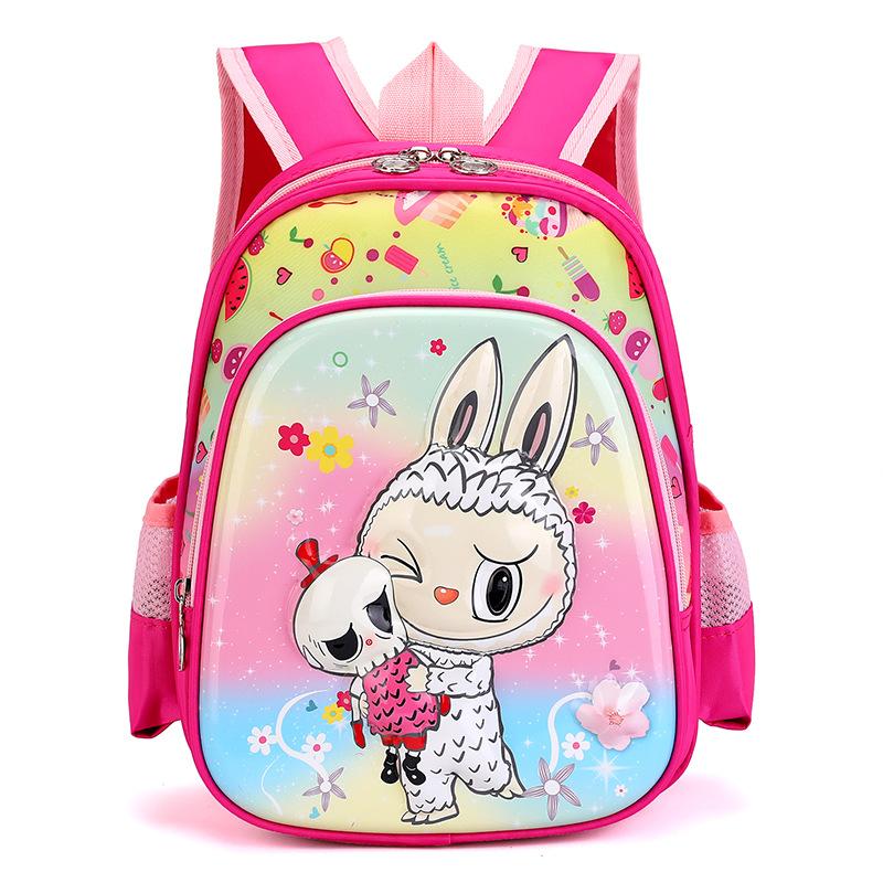 12-inch Schoolbag Boy Backpack 3D Three-dimensional Hard Shell Pull Cloth Cartoon Cute Girl Student Bag CLE