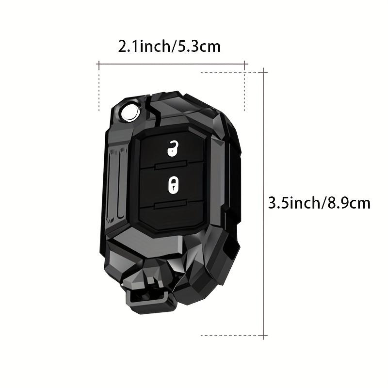 Pokrowiec na kluczyk Etui na kluczyk Pokrowiec ochronny na pilot do Jeep Wrangler JL TJ Gladiator JT 2018 2019 Ochrona breloka
