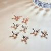 Silver Versatile 925 Sterling Silver Star Earrings Rainbow Multiple Crystals Lightweight Trendy