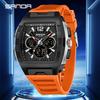 SANDA Outdoor Men's Dual Display Digital Watch Luminous Waterproof TPU Large Dial Chronograph Wristwatch Calendar Male Watch3396