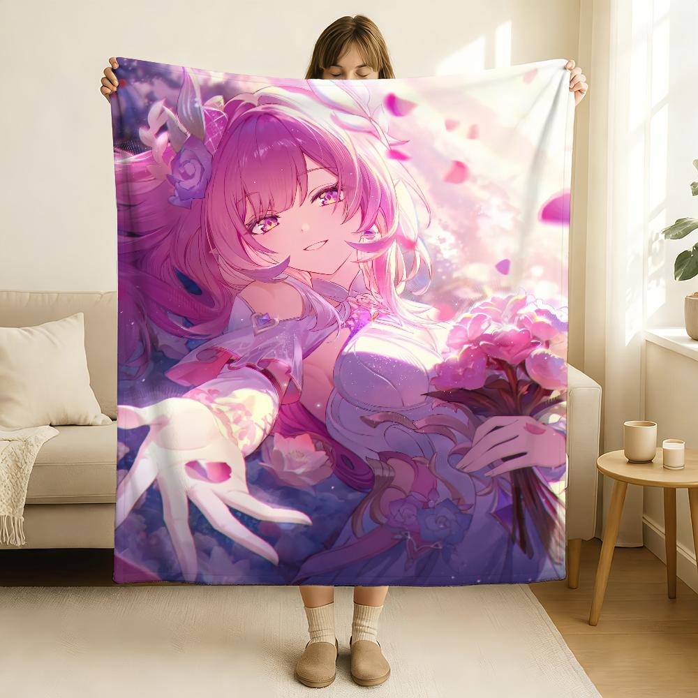 Spiel Honkai Star Rail Cyrene Decke Weich und Hautfreundlich Für Sofa Bett Nickerchen Tagesdecke Alle Jahreszeiten Steppdecke