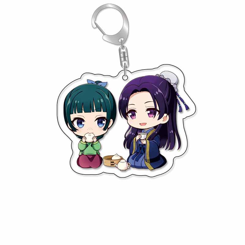 The Apothecary Diaries Acrylic Keychain: Cat Characters - Gaoshun, Jinshi & Gyokuyouhi Pendant
