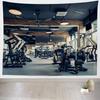 Fitness Tapestry Lifting Dumbbell Tapestry Workout Vintage Design Tapestries Wall Hanging for Bedroom Living Room Decoration