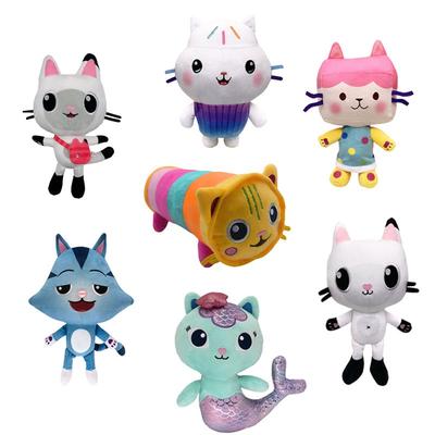 Plush Toy Backpack Cat Cake Cat Mermaid DJ Cat Mischievous Cat Plush Toy Animal Children's Christmas Gift Home Decoratio