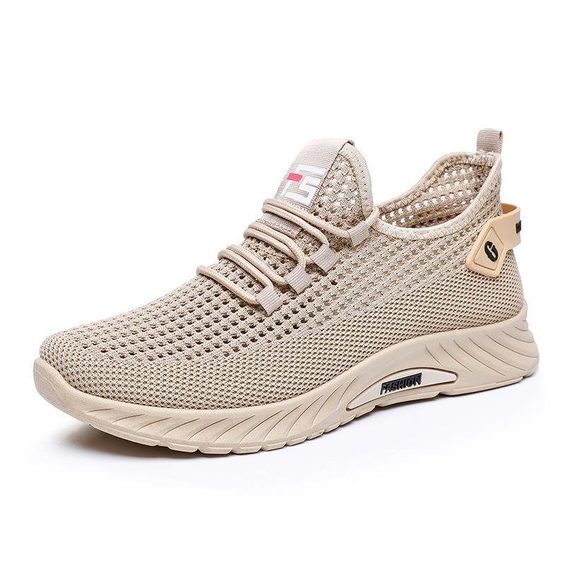 New Men's Shoes Breathable Casual Sneakers Summer Solid Running Shoes Lightweight Soft Sports Shoe for Male Large Size 35-45