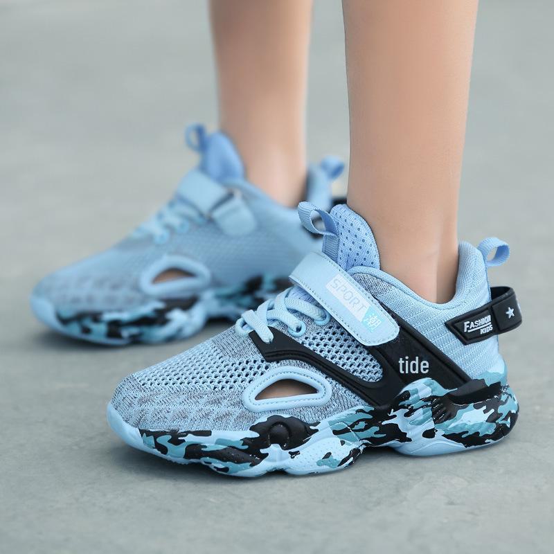 Atmungsaktive Sportschuhe für Jungen: Kinder-Mesh-Sneaker für Frühling/Sommer