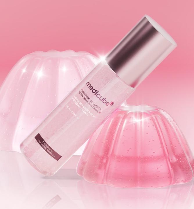 Medicube PDRN Pink Collagen Jelly Mist Serum 100ml – Stangrinantis ir drėkinantis švytėjimo purškiklis
