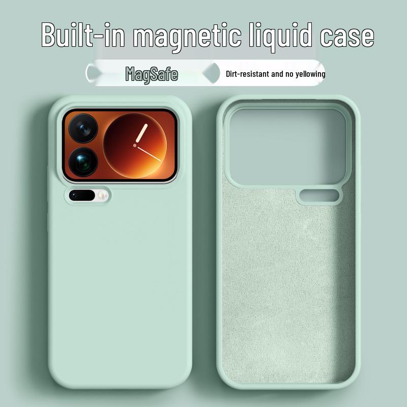 Magnetic Charging Drop-Proof Liquid Silicone Case for Xiaomi 17 Pro Max