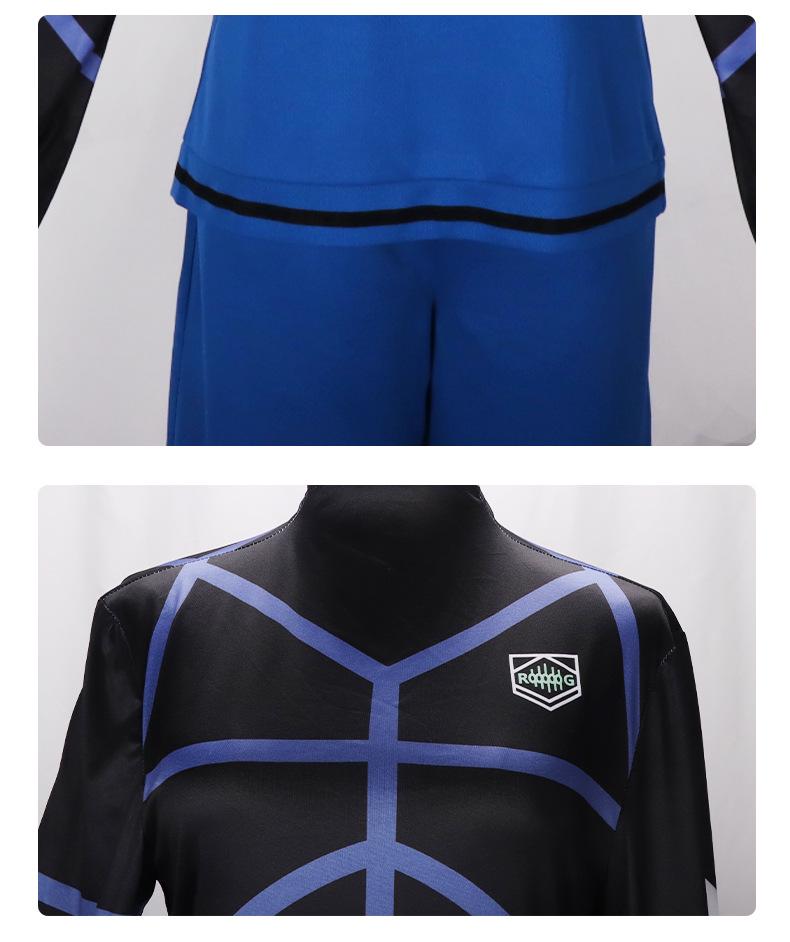 Blue Lock Anime Cosplay Jersey: Kiyoshi Ichi, Meguru Bachira, Hyoma Chigiri, Rensuke Kunigami