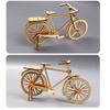 1 Set Holzfahrradmodell Pädagogisches DIY Handmontage Mini Fahrrad Spielzeug Heim Büro Desktop Dekoration Ornament Kleinkinder Jungen Mädchen Geschenk