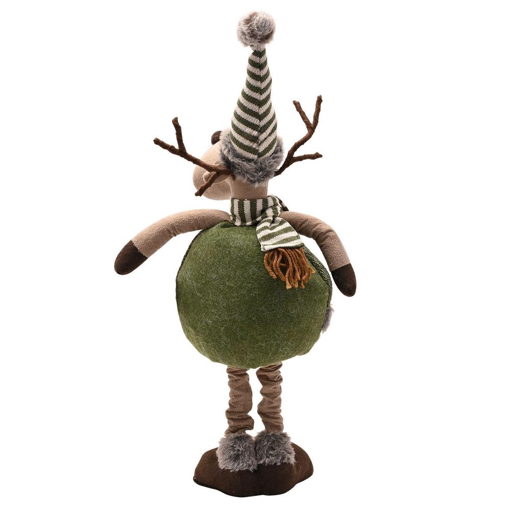 Fabric Standing Moose with Telescopic Legs Decoration